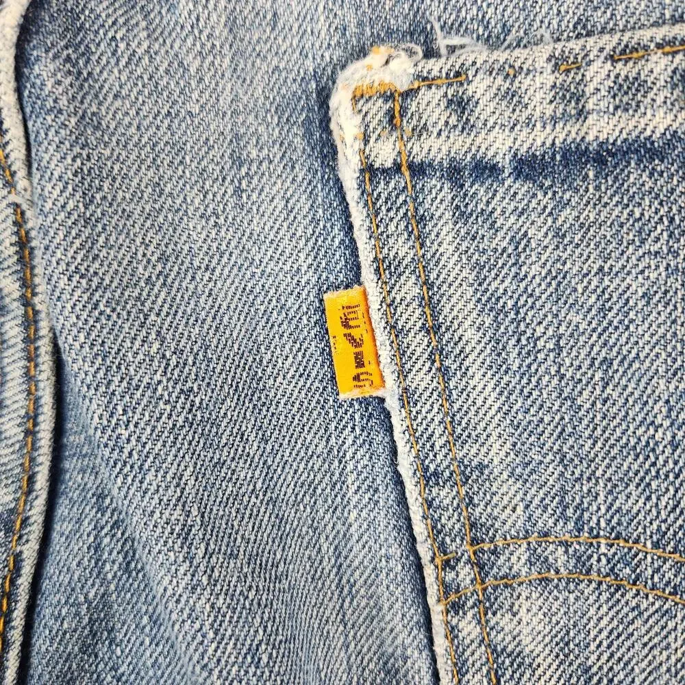 Vintage Levi's 646 Jeans Mens Fits 32x30 Orange Tab Flared Made in USA Talon Zip